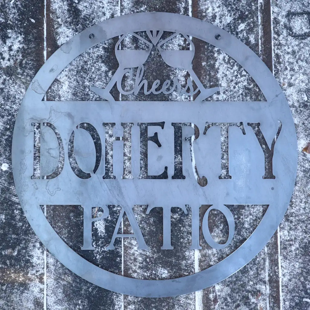 Personalized Metal Patio Sign