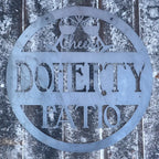 Personalized Metal Patio Sign