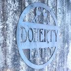 Personalized Metal Patio Sign