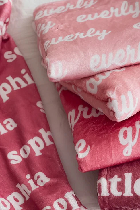 Personalized Minky Blanket