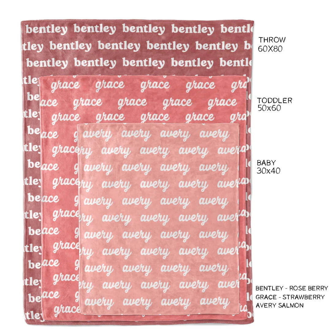Personalized Minky Blanket