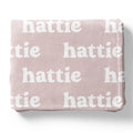 Personalized Minky Blanket in Pink Shades
