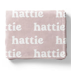 Personalized Minky Blanket in Pink Shades