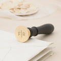 Personalized Monogram Wax Stamp, Classic Black