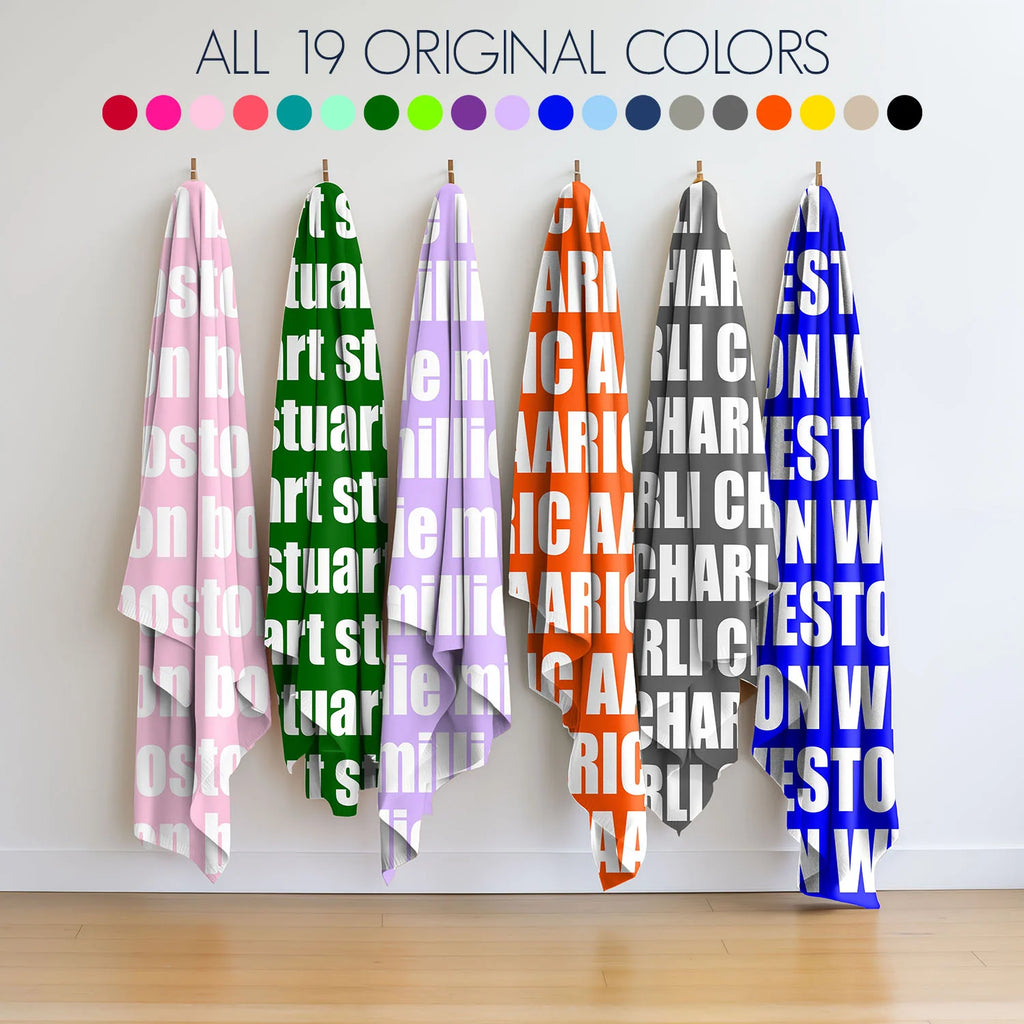 Personalized Name Blanket in Ultra-Soft Plush Fleece from Baby