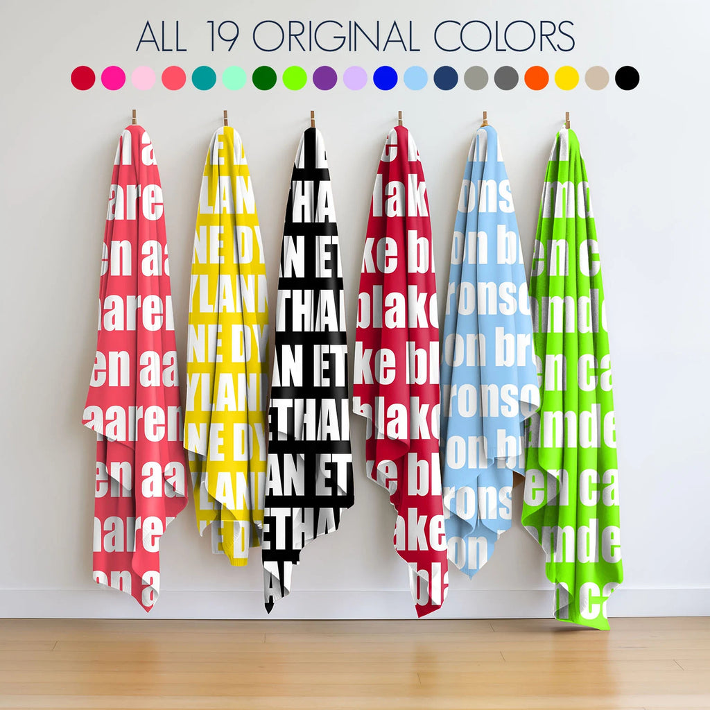 Personalized Name Blanket in Ultra-Soft Plush Fleece from Baby