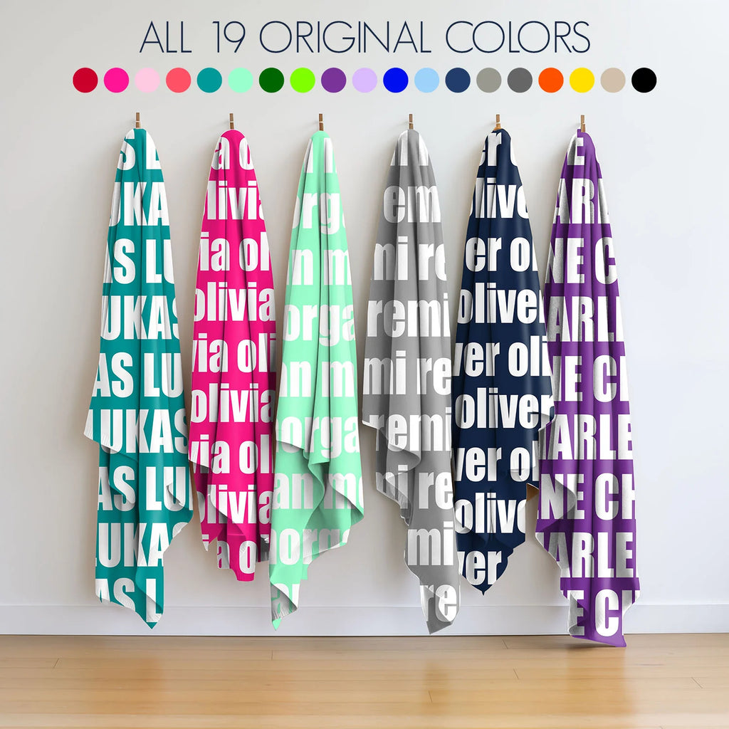 Personalized Name Blanket in Ultra-Soft Plush Fleece from Baby