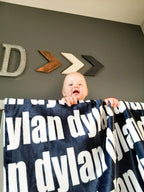 Personalized Name Blanket in Ultra-Soft Plush Fleece from Baby