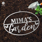 Personalized Oval Metal Garden Sign
