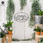 Personalized Oval Metal Garden Sign
