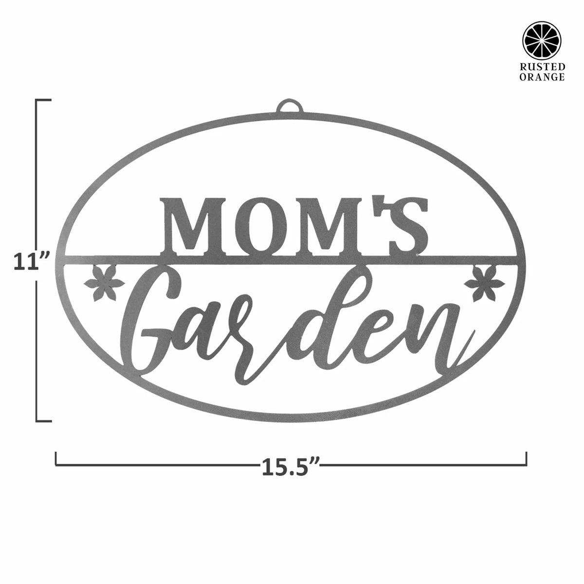 Personalized Oval Metal Garden Sign