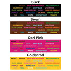 Personalized Pet Collar in Solid Colors with Custom Text and Optional Art Icons, Machine Washable Polyester