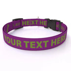 Personalized Pet Col — Cat  3/8" wide (8" - 12" neck) / Dog Bone / XSmall 3/8" wide (8" - 12" neck) / Dog Bone / Small 3/4" w