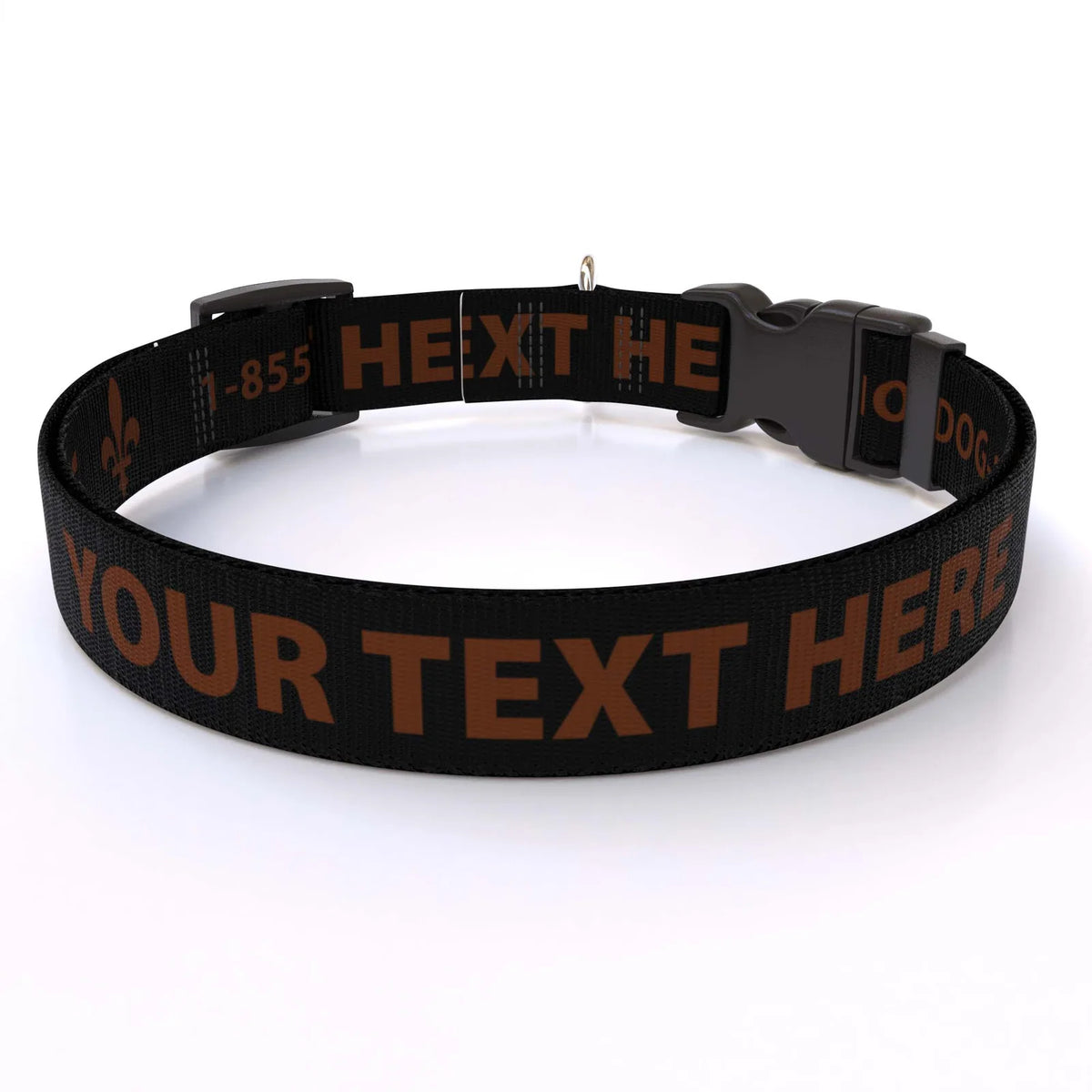 Personalized Pet Col — Cat  3/8" wide (8" - 12" neck) / Fleur de Lis / XSmall 3/8" wide (8" - 12" neck) / Fleur de Lis / Smal