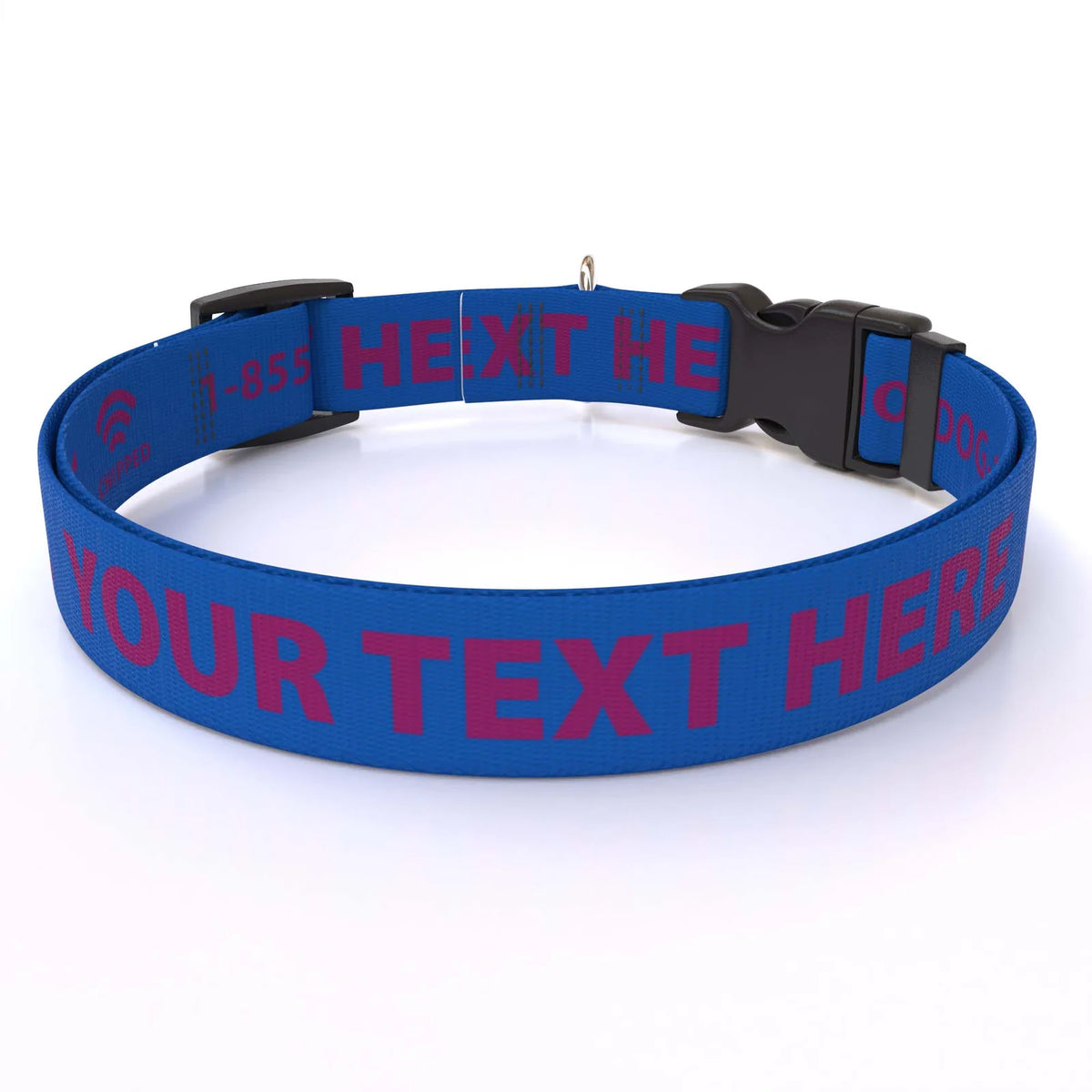 Personalized Pet Col — Cat  3/8" wide (8" - 12" neck) / Chipped / XSmall 3/8" wide (8" - 12" neck) / Chipped / Small 3/4" wid