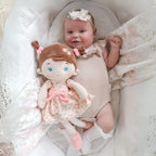 Personalized Plush Doll in a Pink Floral Dress, 16-Inch Keepsake