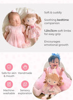 Personalized Princess Plush Doll in a Pink Birthday Dress,