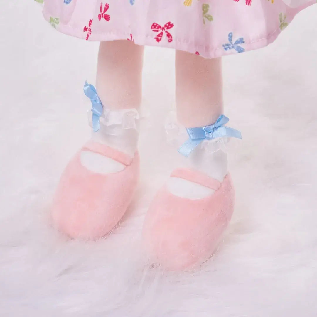 Personalized Princess Plush Doll in a Pink Birthday Dress,