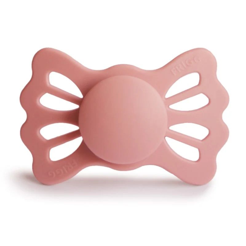 Personalized Silicone Pacifier with a Symmet — Pretty in Peach / Size 1 (0-6 Months) / Pretty in Peach / Size 2 (6-18 Months)
