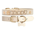 Personalized Sparkle Dog Collar with Name Detail, 18K Gold-Plated In — Sand / XS / Sand / S / Sand / M / Sand / L / Sand / XL