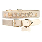 Personalized Sparkle Dog Collar with Name Detail, 18K Gold-Plated In — Sand / XS / Sand / S / Sand / M / Sand / L / Sand / XL