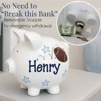 Personalized Sports Piggy Bank