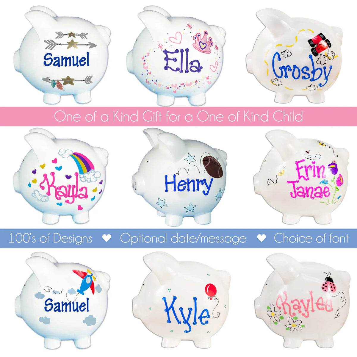 Personalized Sports Piggy Bank