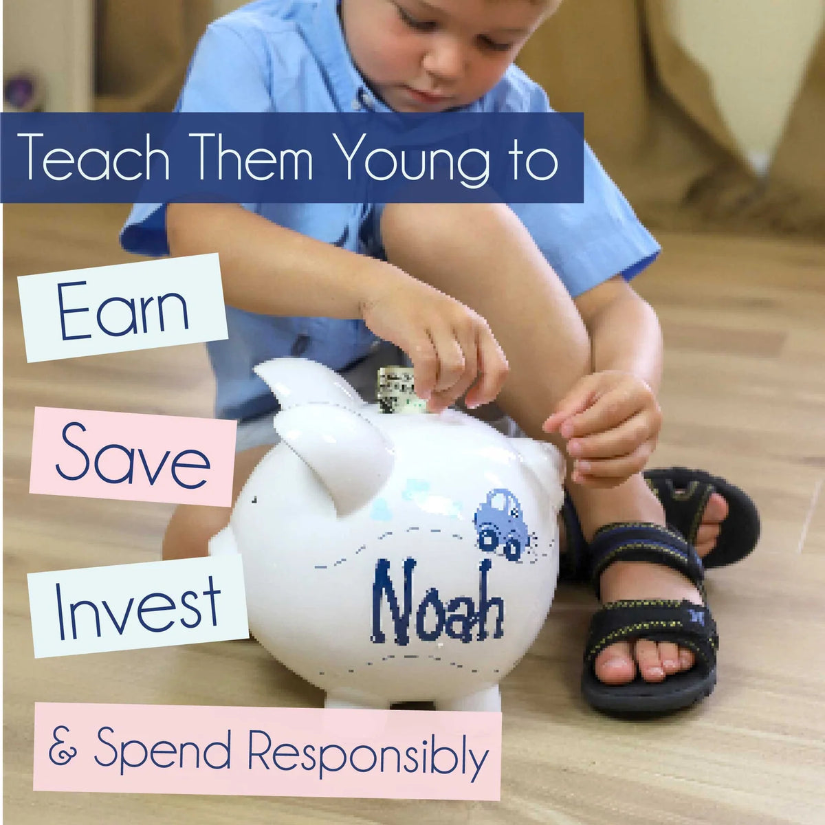 Personalized Sports Piggy Bank