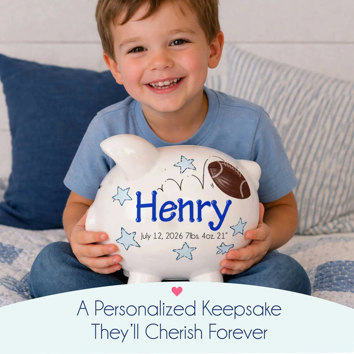 Personalized Sports Piggy Bank
