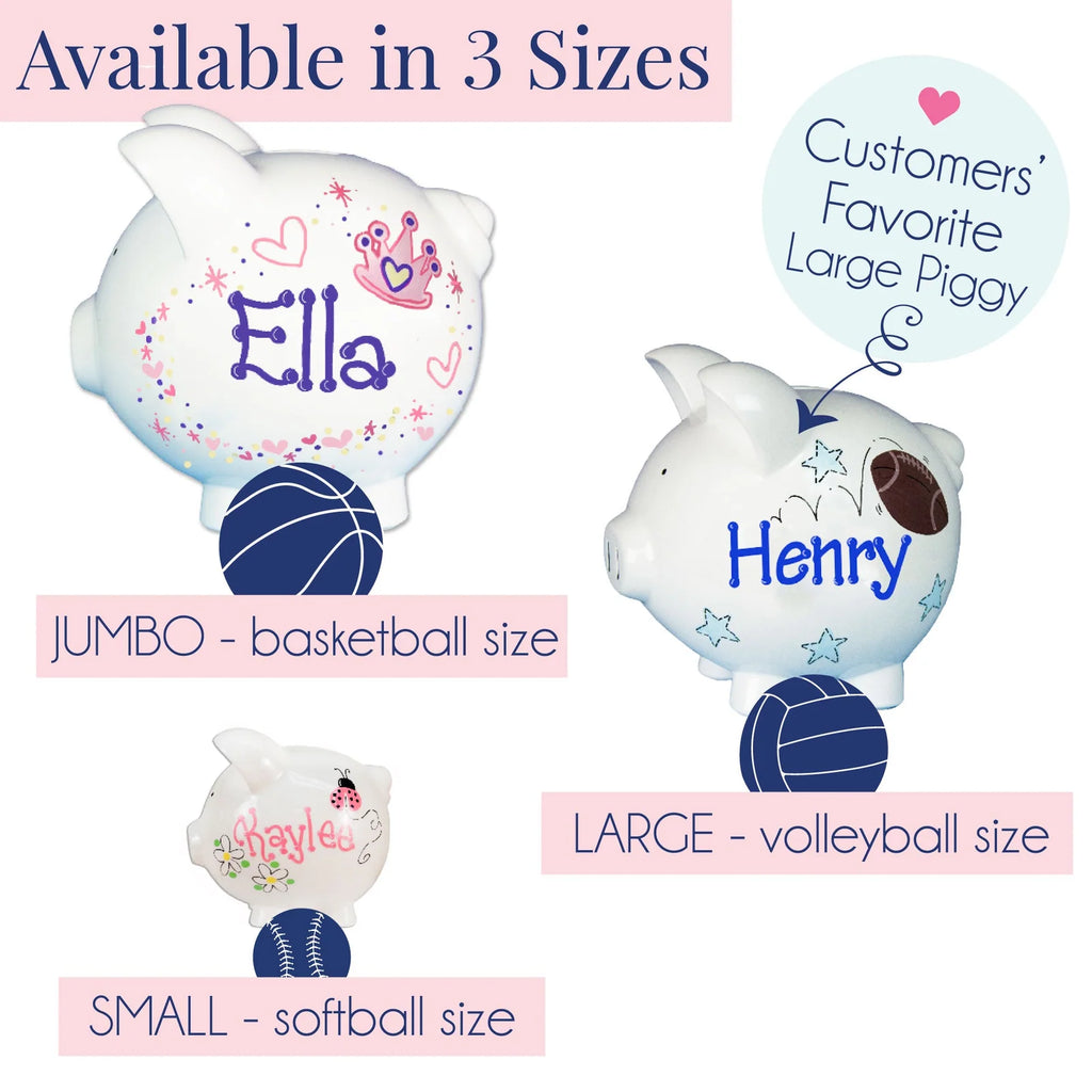 Personalized Sports Piggy Bank