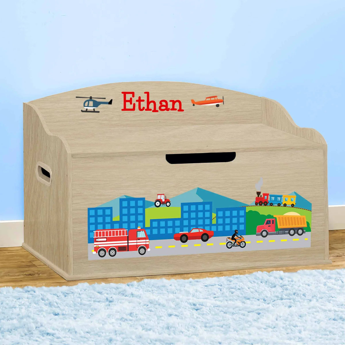 Personalized Toy Box, Natural