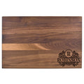 Personalized Walnut Cutting Board in Large Rectangular Size