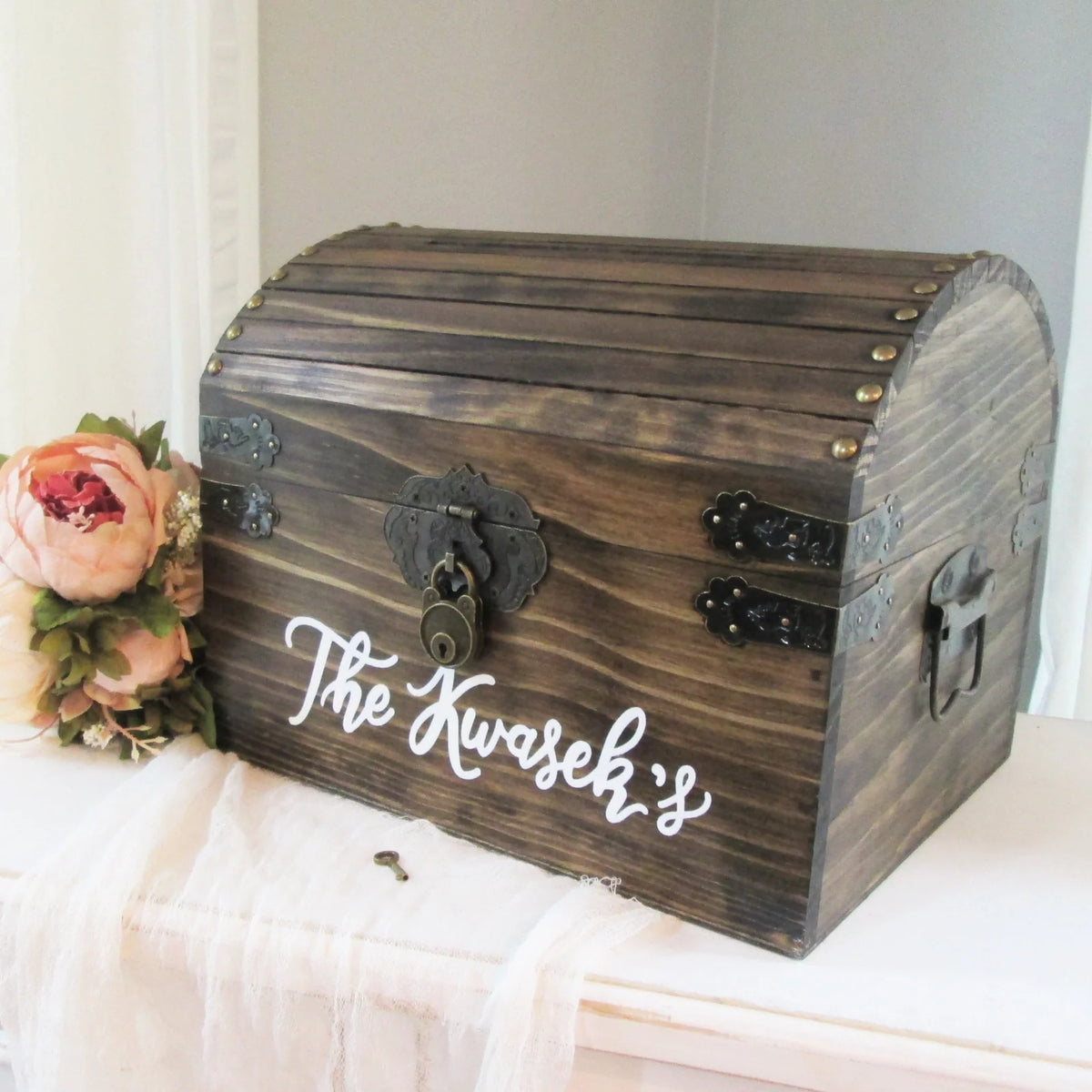 Personalized Wooden Keepsake Chest