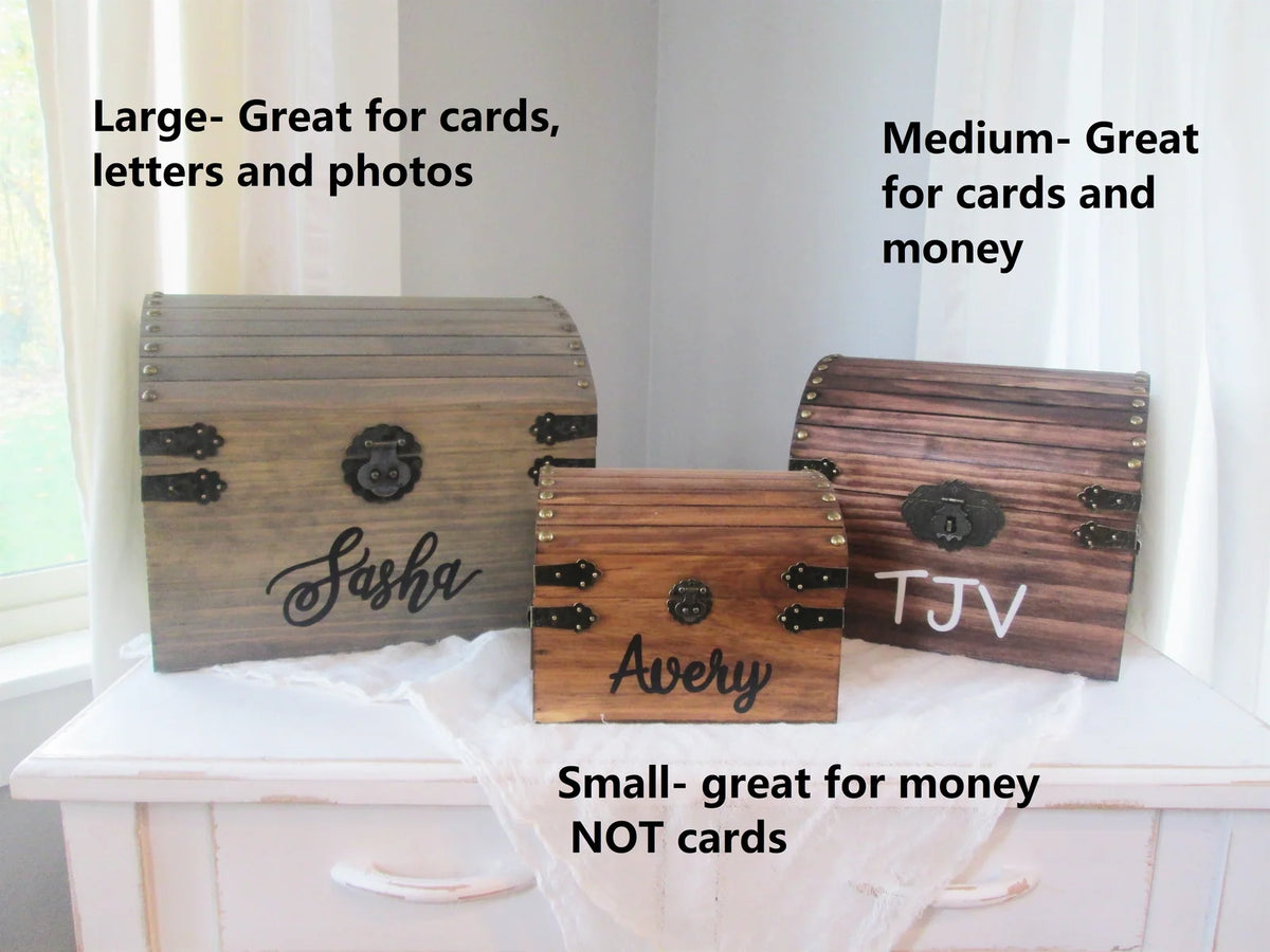 Personalized Wooden Keepsake Chest