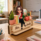 Personalized Wooden Teacher Plaque