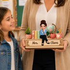 Personalized Wooden Teacher Plaque