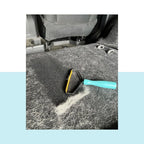 Pet Deshedding Tool for Medium and Long-Haired Pets, Soft Claw-Like Teeth and Cleaner Bundle