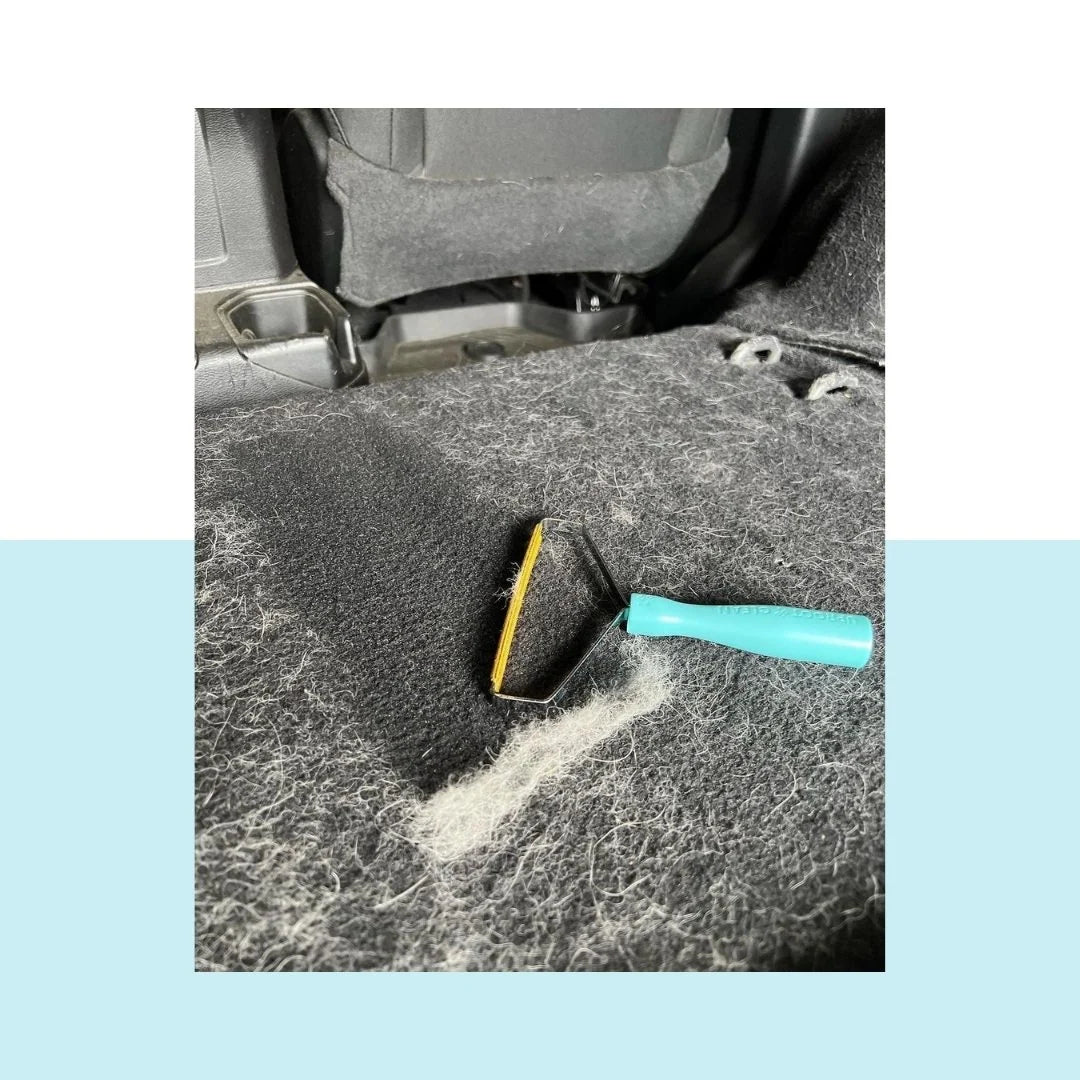 Pet Deshedding Tool for Medium and Long-Haired Pets, Soft Claw-Like Teeth and Cleaner Bundle