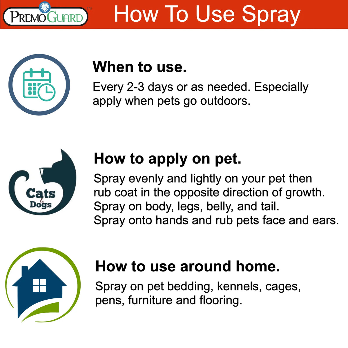 Pet Flea and Tick Spray, 32 oz Essential Oil Formula for Pets, Bedding and Everyday Living Spaces
