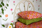 Petal Floral Cotton Bed Sheets in Fitted and Flat Styles for Double, Queen, King and Super King Beds