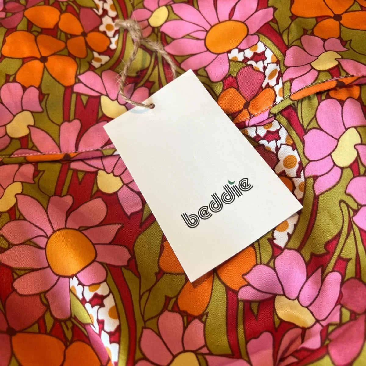 Petal Floral Cotton Bed Sheets in Fitted and Flat Styles for Double, Queen, King and Super King Be — King Single Fitted Sheet