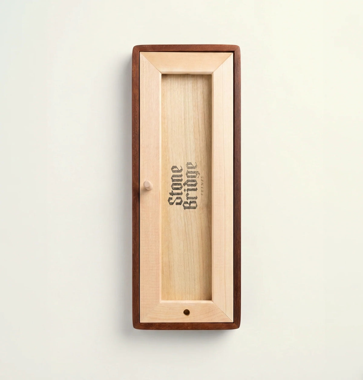 Photobooth Frame in Bevelled Solid Walnut