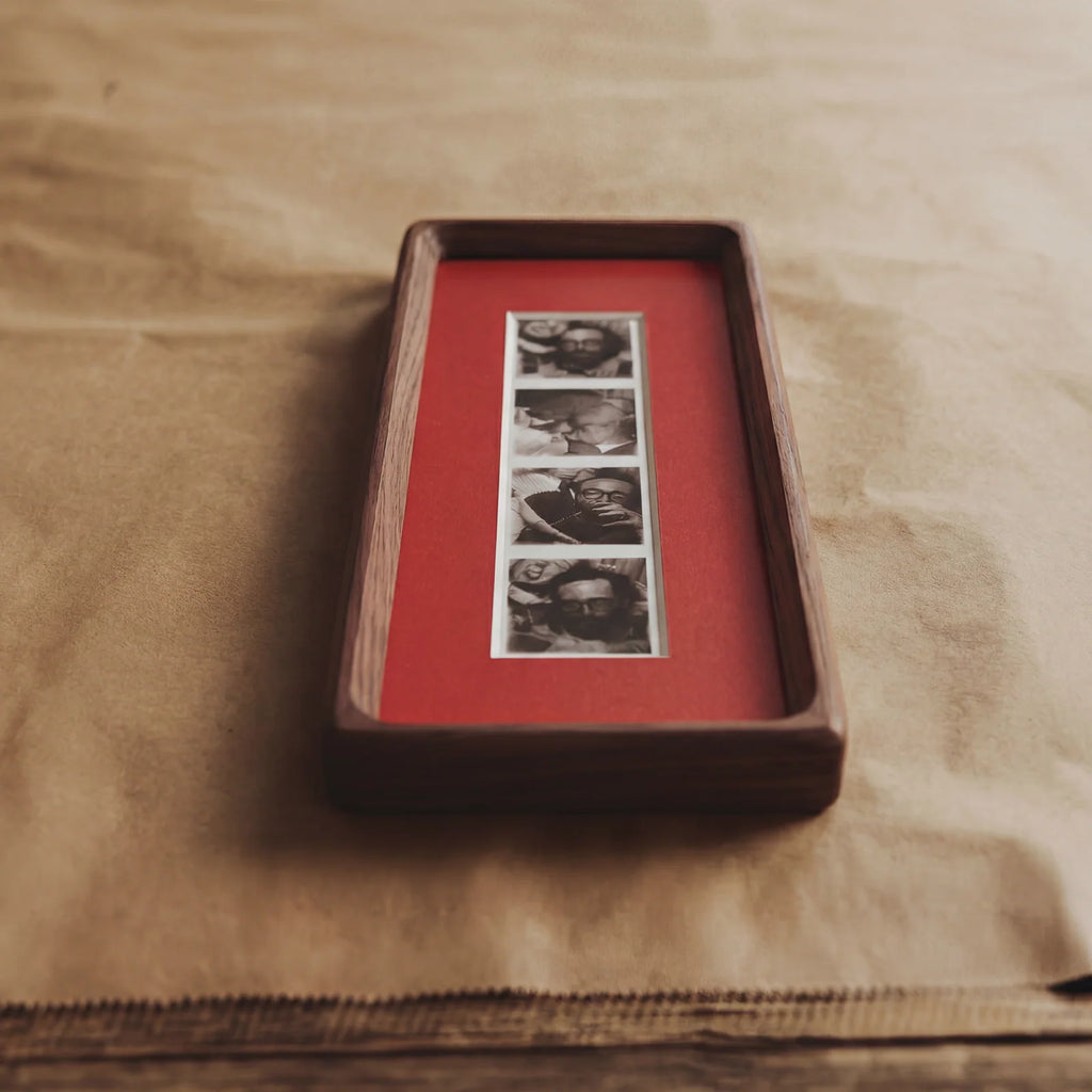 Photobooth Frame in Bevelled Solid Walnut