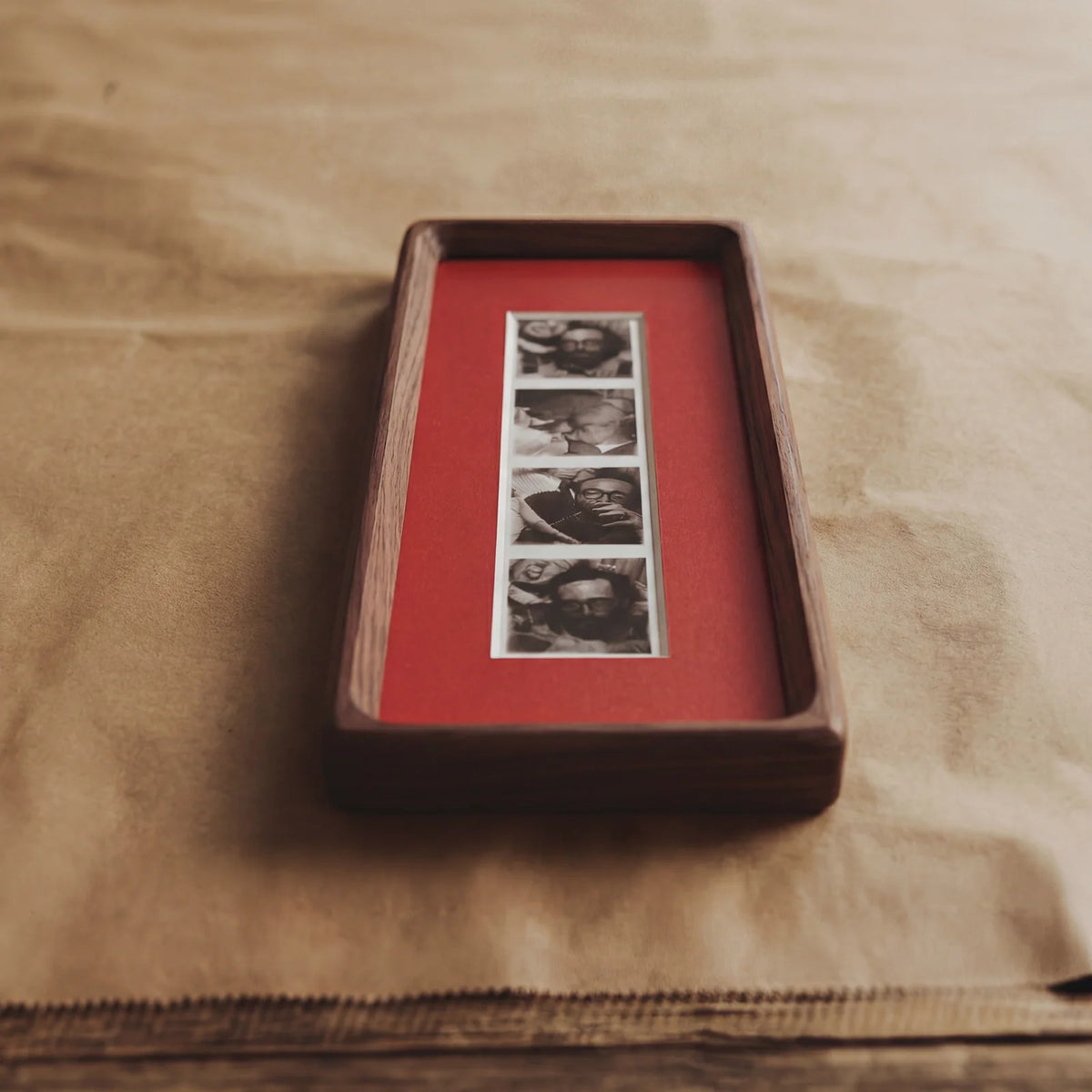 Photobooth Frame in Bevelled Solid Walnut