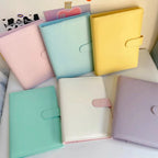 Photocard Binder with PU Leather Cover, 6 O-Ring Design and Optional 20 Four-Pocket A5 Inner Sheets