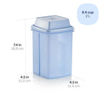 Pickle Storage Container with Lift-Up Strainer, 2 L Capacity for Easy Refrigerator Access and Serving