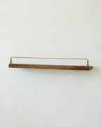 Picture Ledge Wall Shelf in Mango Wood, 24"