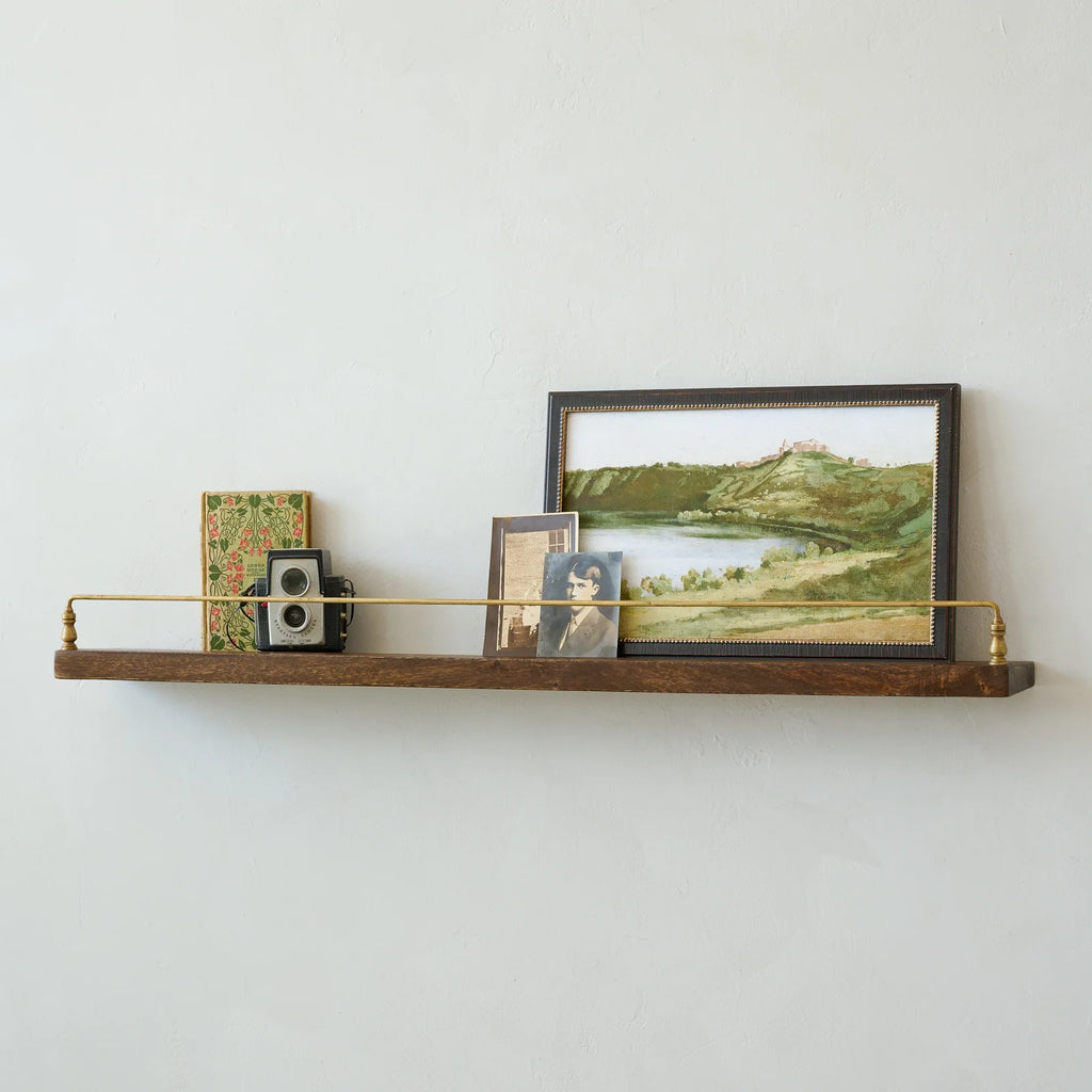 Picture Ledge Wall Shelf in Mango Wood