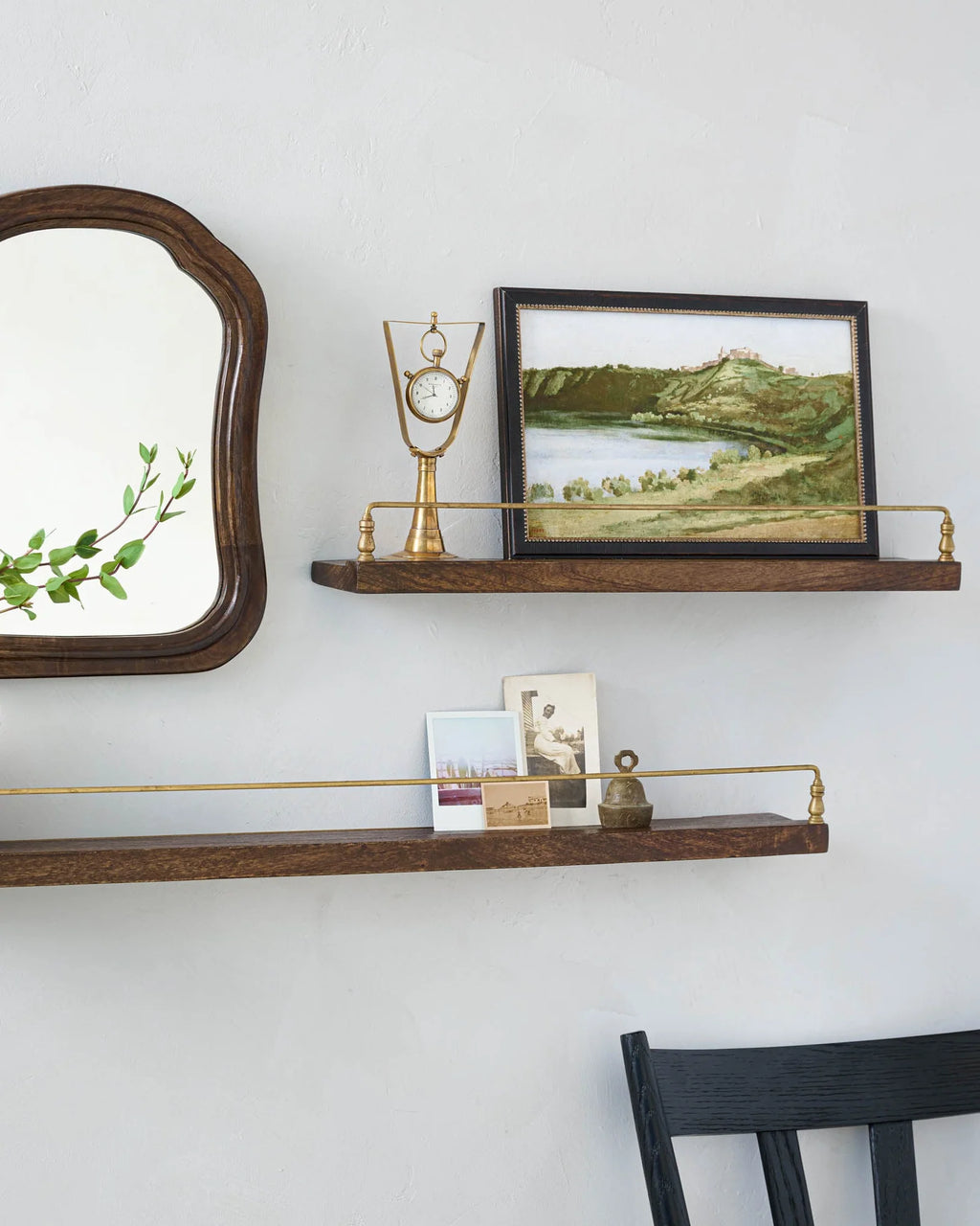 Picture Ledge Wall Shelf in Mango Wood
