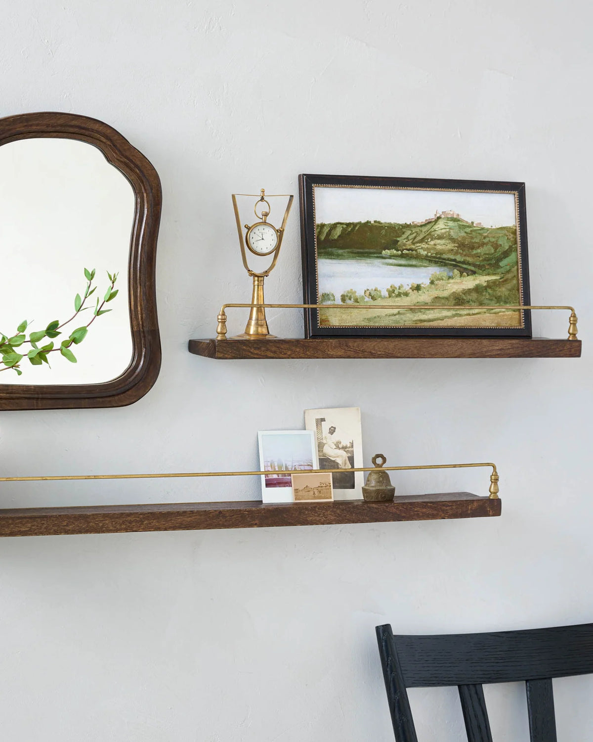 Picture Ledge Wall Shelf in Mango Wood